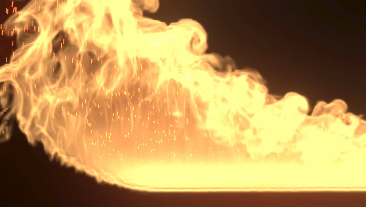 炎が燃え上がる素材 合成に使用できます Cg制作 株式会社フィジカルアイ