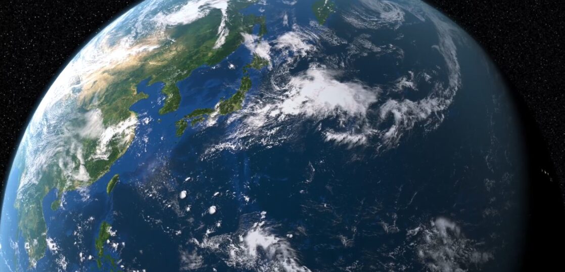 地球が回転するcg素材 Cg制作 株式会社フィジカルアイ