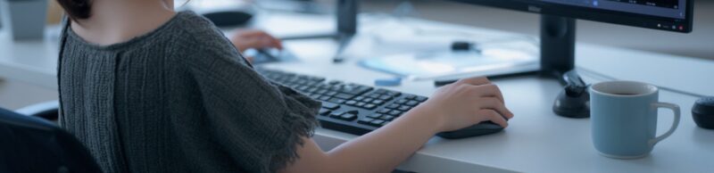 AI時代のSEOと働き方――本質は変わらないという話 1 PC作業をしているイメージ