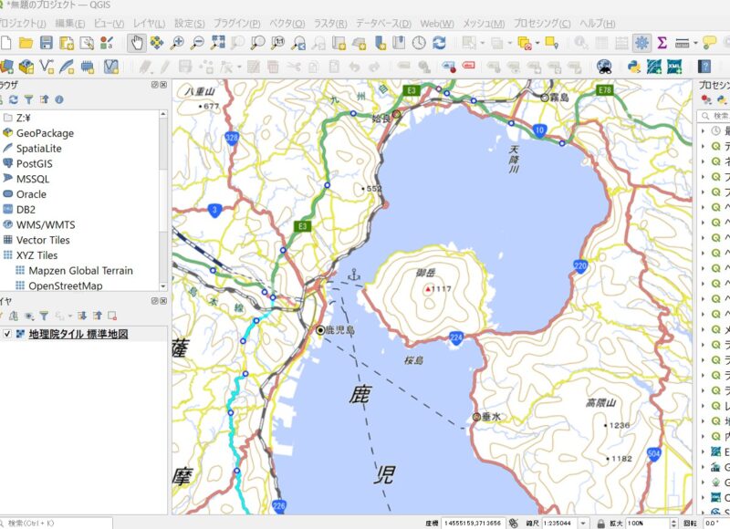 標高データを活用した地形モデルの作成|桜島のリアルな3D地形モデルを制作する全手順 4 SC20258684746