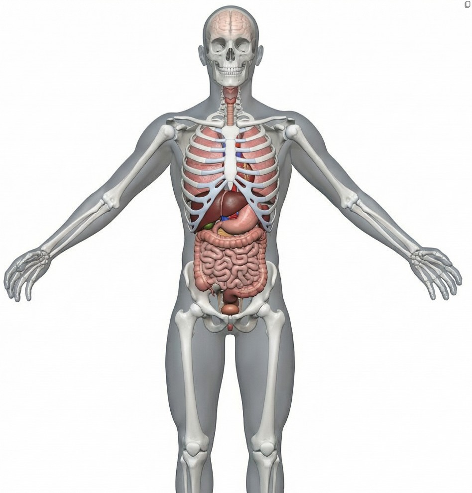 体内構造の3DCGイメージ