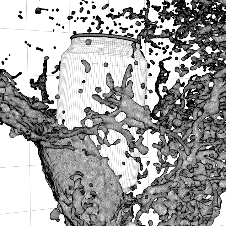 ダイナミックな表現から実用的な可視化まで。流体CGで伝わる映像を 2 cell0124